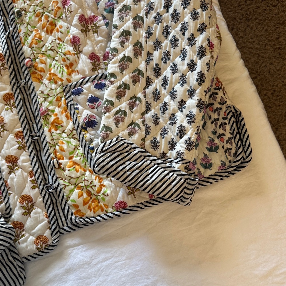 Floral Patchwork Bomber Jacket - image 3